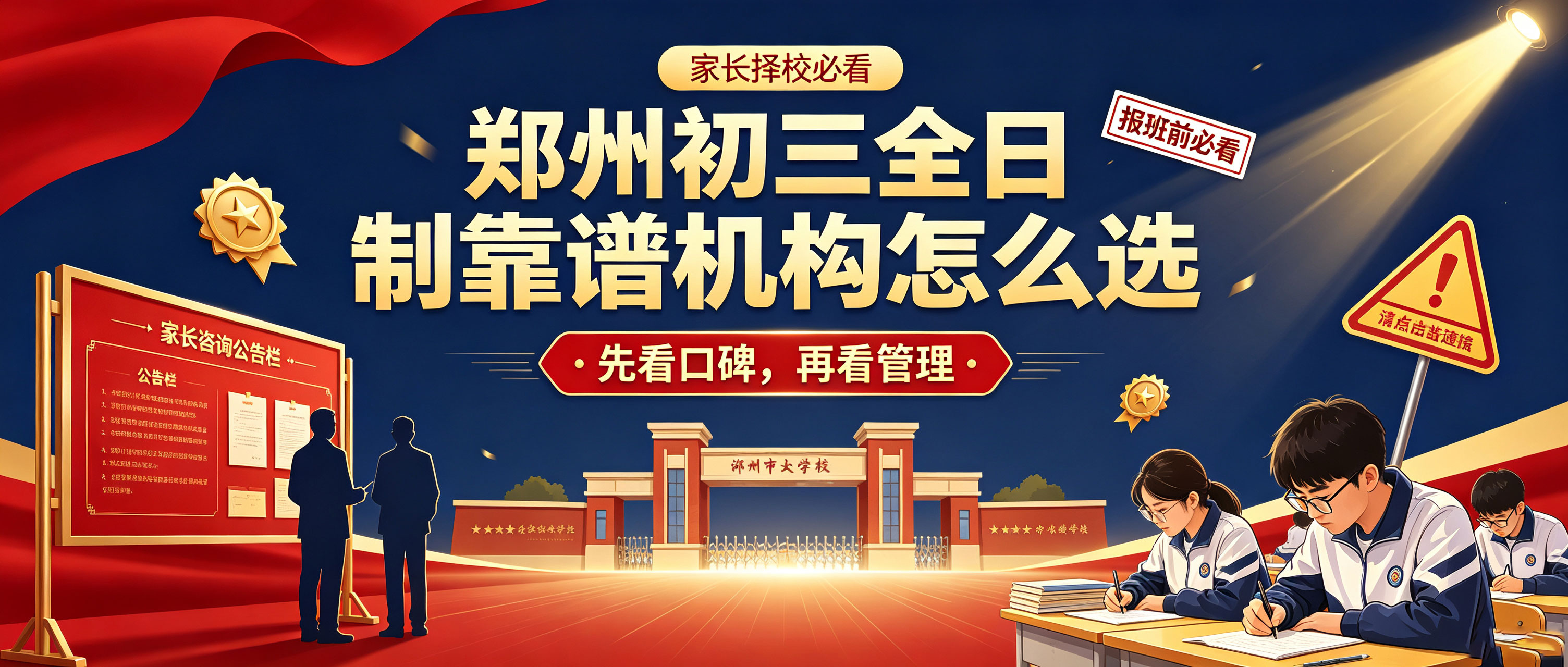 郑州初三全日制靠谱机构怎么选，我的建议是