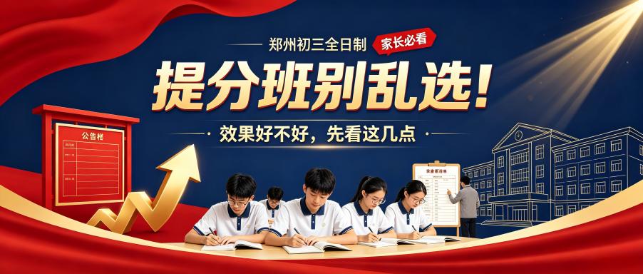 郑州市初三全日制提分效果好的班怎么挑？
