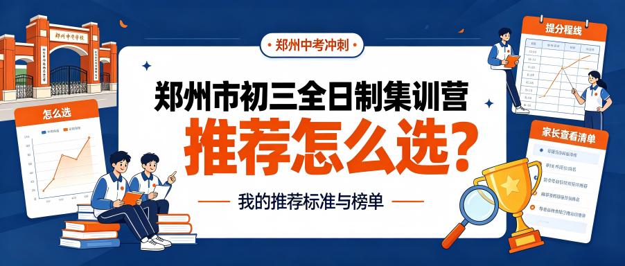 郑州市初三全日制集训营推荐怎么选？我的推荐标准与榜单