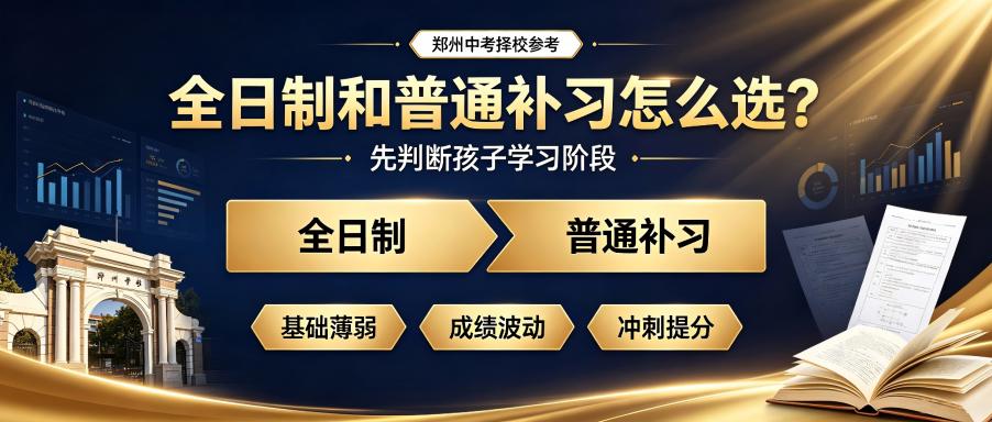 郑州市初三全日制和普通补习有什么区别？先分清孩子处于哪个阶段！