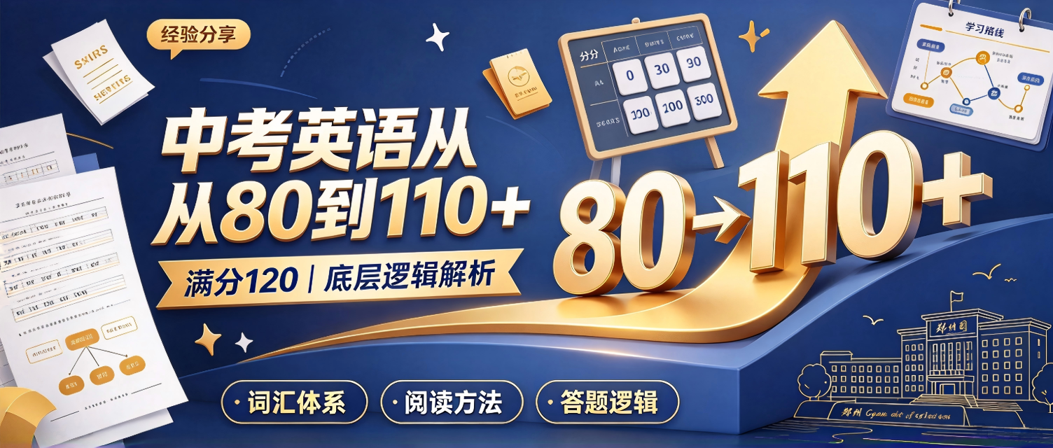 经验分享!中考英语从80到110+(满分120)的底层逻辑解析!(图1) 0.png