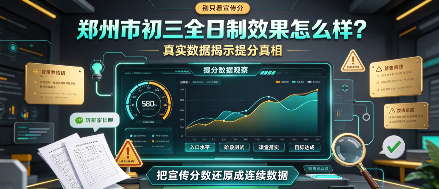 郑州市初三全日制效果怎么样？真实数据揭示提分真相