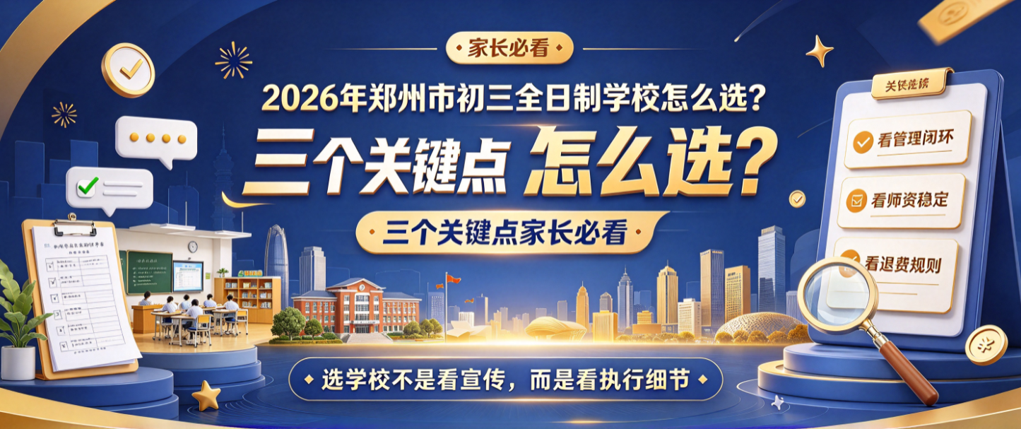 2026年郑州市初三全日制学校怎么选?三个关键点家长必看(图1) image.png