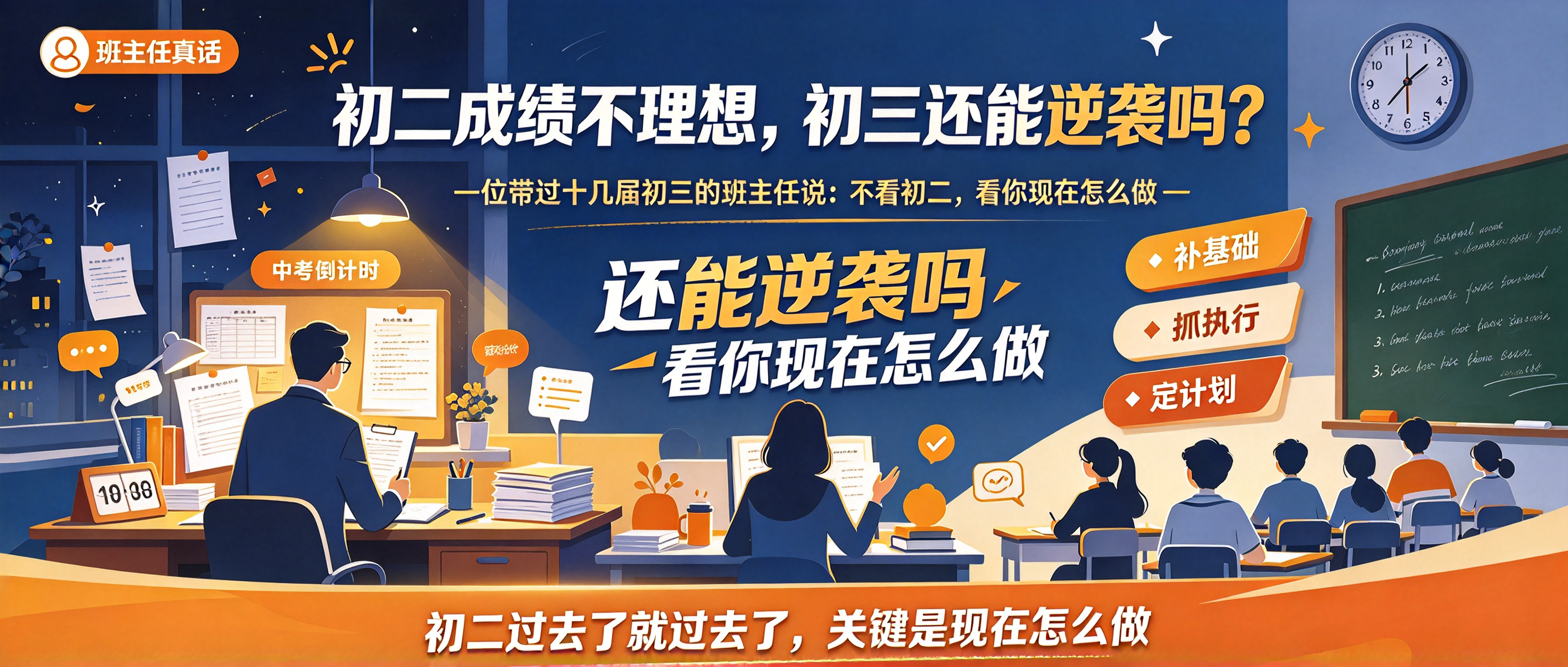 初二成绩不理想，初三还能逆袭吗？